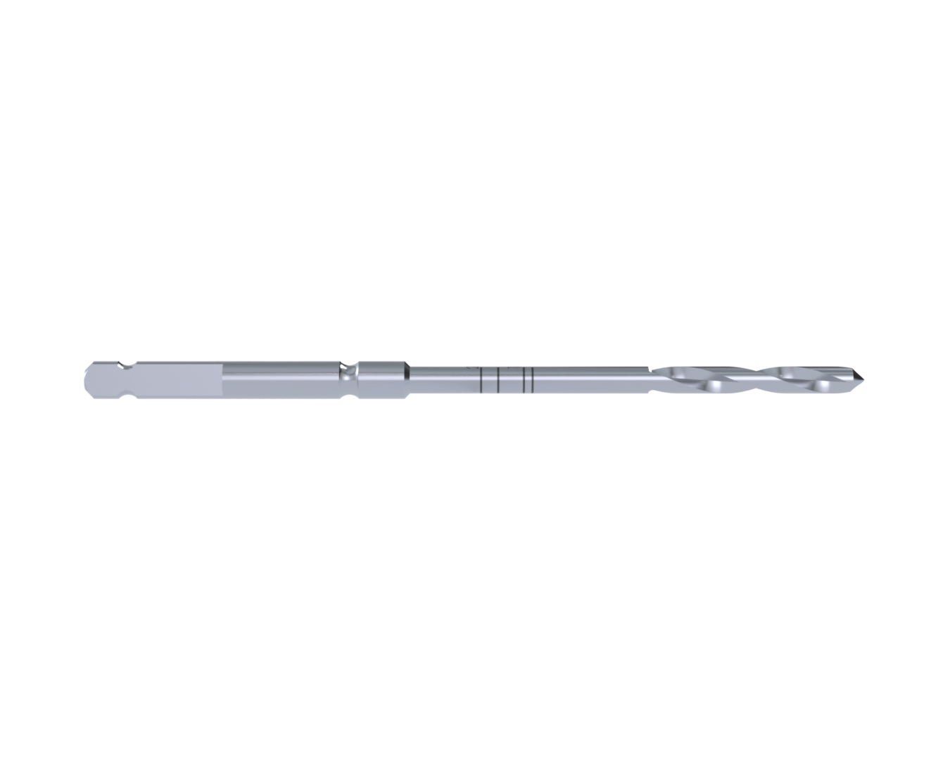 LINKT system drill used to create holes for compression staple placement
